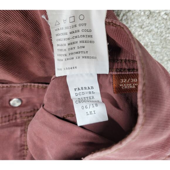 Red Ale by Alesbury Straight Leg Jeans Mens 32/30 Brown Slim Leg Relaxed Denim - Picture 15 of 15